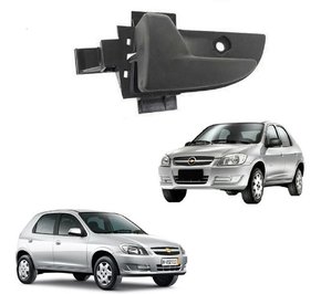 Maçaneta interna preta lado passageiro prisma 2006 a 2012