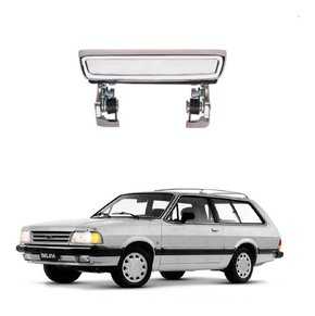 Maçaneta porta esquerda cromada s/chave belina 2 1984 1985