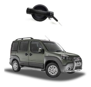 Maçaneta porta lat corrediça dir c/chave doblo 2002 a 2016