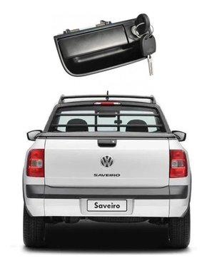 Maçaneta tampa caçamba c/chave saveiro g5/g6 2010 2011/2016