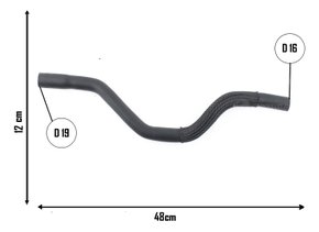Mangueira ar quente peugeot 206 1996 a 2005