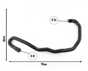 Mangueira inferior escort zetec rocam 2000 a 2002