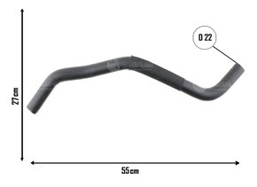 Mangueira inferior fiesta/ecosport 2003 em diante