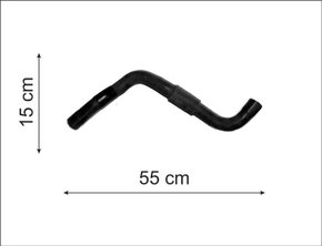 Mangueira inferior gol/fox/saveiro/spacefox 2008 em diante