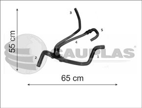 Mangueira inferior logan/sandero 1.0 16v 2008 a 2013