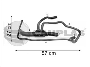 Mangueira inferior palio/siena 1.0 1.3 2001 a 2007