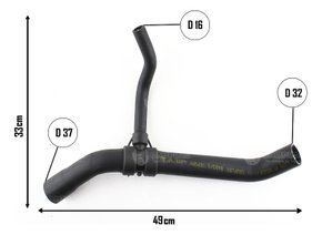 Mangueira inferior palio/siena/strada/idea 1.8 8v