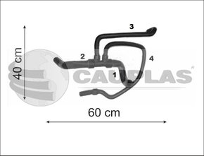 Mangueira inferior peugeot 206 1.0 16v 2002 em diante