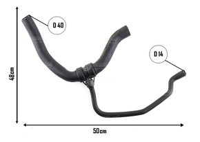 Mangueira inferior renault symbol 1.6 8v 2008 a 2014
