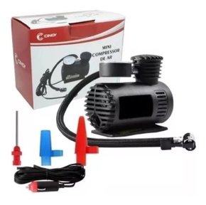Mini compressor ar 12v portatil 250psi carro calibrador pneu