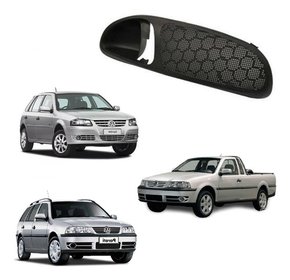 Moldura puxador maçaneta int. preta passageiro gol parati g3