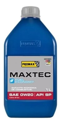 Oleo 0w20 sae maxtec api sp sintetico