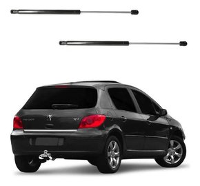 Par amortecedor tampa traseira peugeot 307 hatch 2002 a 2012