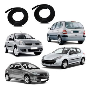 Par borracha porta peugeot 206 / 207 mod. 2 portas 1999-2015