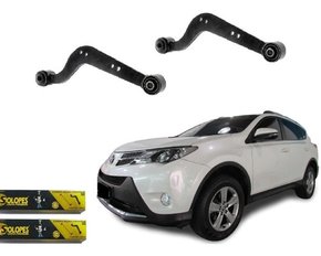 Par braco curvo superior traseiro toyota rav4 2006 até 2018