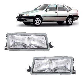 Par farol tempra 96 97 98 99 com lente vidro orgus esq + dir
