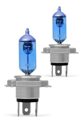 Par lâmpada h4 super branca 8500k 60/55w 12v inmetro