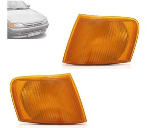 Par lanterna dianteira pisca escort europeu 93 94 95 96 ambar acrilico ht