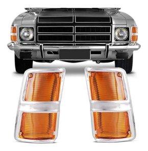 Par lanterna dianteira pisca opala / caravan 1975/1979 ambar