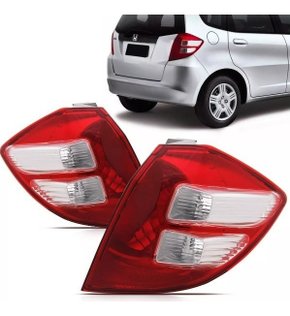 Par lanterna honda new fit 2009 2010 2011 2012 acrilico ht