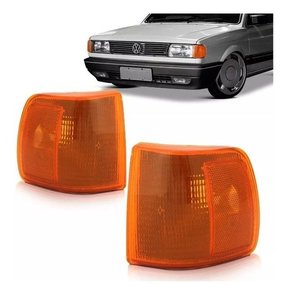 Par lanterna pisca gol quadrado 91 92 93 94 mod arteb acrilico ht ambar