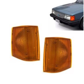 Par lanterna pisca seta opala caravan 88 89 90 91 92 ht acrilico ambar