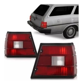 Par lanterna traseira caravan 80 81 82 83 84 a 92 bicolor acrilico ht