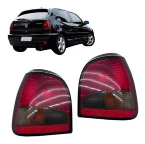 Par lanterna traseira gol bola g2 95 96 97 98 99 fumê acrilico ht