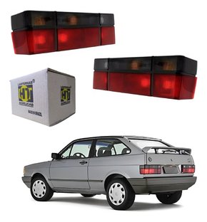Par lanterna traseira gol quadrado 87/92 93 94 fume acrilico