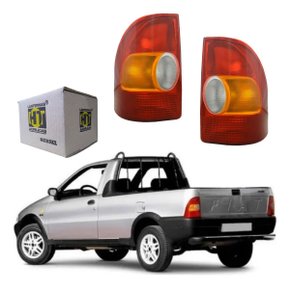 Par lanterna traseira strada 98 99 2000 tricolor ht acrilico