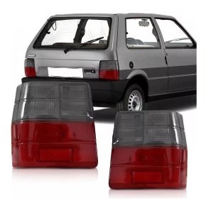 Par lente traseira uno 84 a 96 97 98 99 2000 2001 02 acrilico fume ht