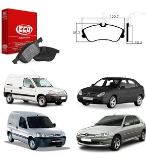 Pastilha freio dianteira berlingo 1.8 8v 1997 a 2003 c/alarm