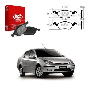 Pastilha freio dianteira focus 1.8/2.0 1999 2000 2001 2002