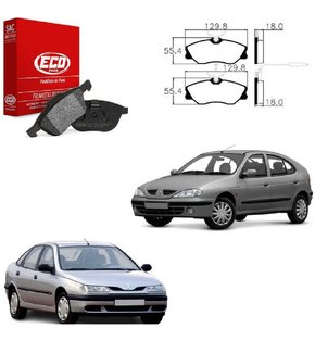 Pastilha freio dianteira scenic 1999-2011 laguna 2.0 94-2001