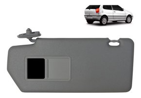 Quebra sol palio 96 97 98 99 cinza escuro esquerdo (motorista) sem suporte