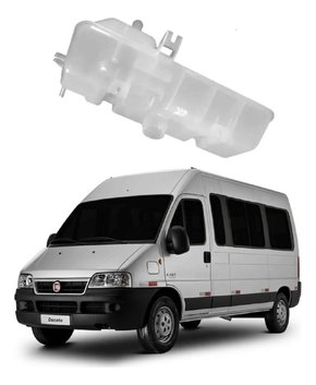 Reservatório agua radiador 2 saidas ducato 2.5 2.8 97 a 2009