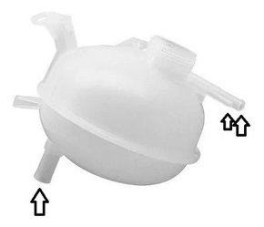 Reservatorio agua radiador corsa 16v até 2001 3 saidas f407