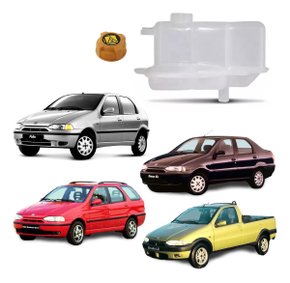 Reservatorio agua radiador + tampa palio 1996 97 98 99 2000