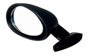 Retrovisor esquerdo universal f1 preto esportivo fusca opala