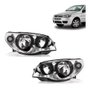 2 farol orgus palio g3 2004 2005 2006 2007 cromado aro preto