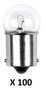 Atacado kit 100 lampadas 67 12v 5w comum automotiva . .
