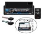 Auto radio som carro bluetooth 2usb controle suporte celular