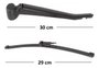 Braco limpador traseiro e palheta bmw x1 2010/2013 2014 2015