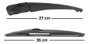 Braco limpador traseiro e palheta c4 picasso 2008 2009/2013