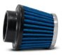Filtro ar race chrome peq 52 mm tecido azul b. borracha