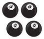 Jg com 4 emblemas adesivos resinados 32mm bola 8 emblemax