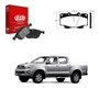 Jg pastilha freio dianteira hilux 4x4 2005 sistema varga/trw