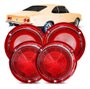 Jogo c/ 4 lentes lanterna traseira opala / caravan 1975/1979
