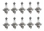 Kit 10 lampada farol h4 12v 60/55w halogena (comum) inmetro