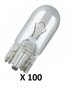 Kit 100 lampadas esmagada média 12v 5w 2825 comum automotiva